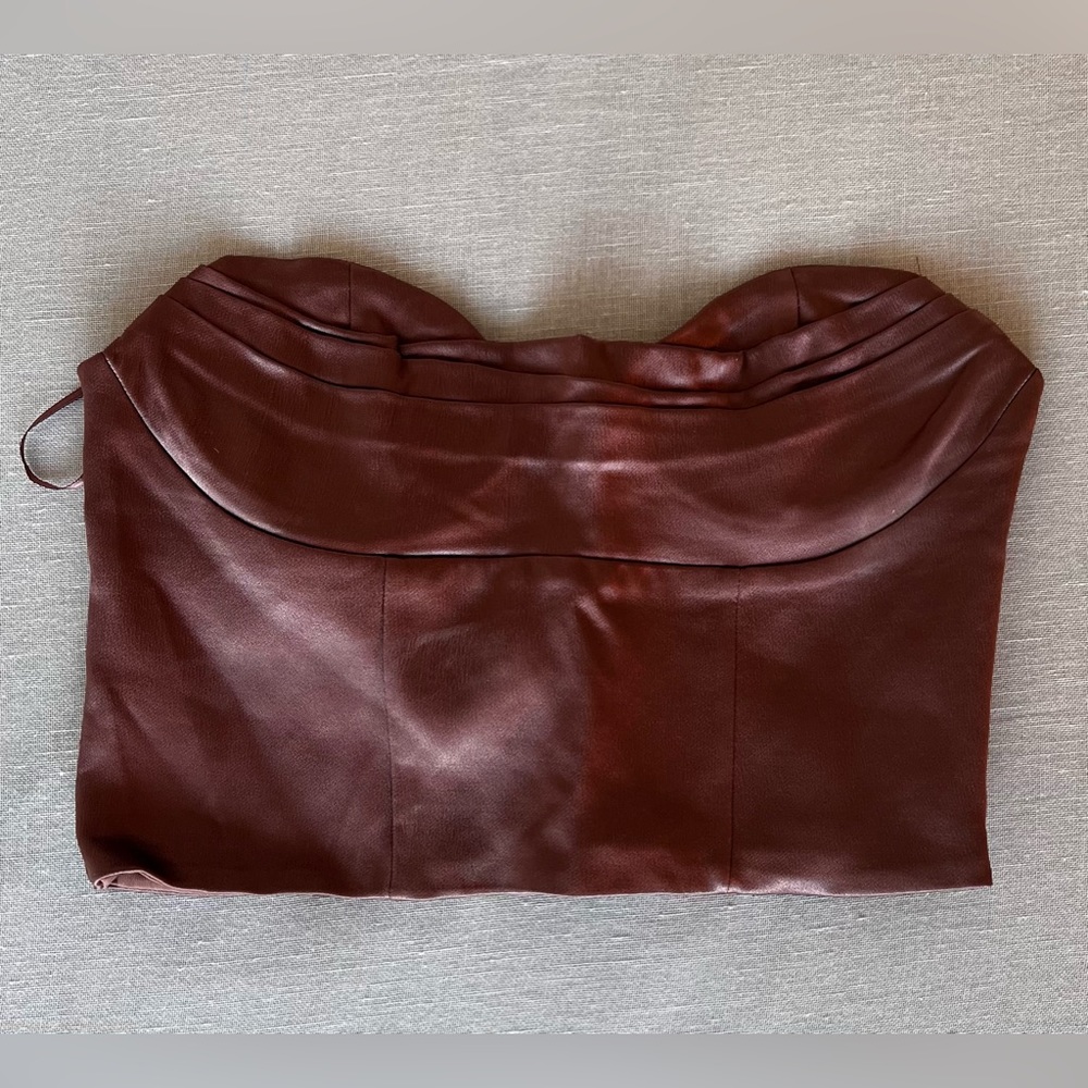 Zara Pink Satin Cropped Corset Top (Never Worn)